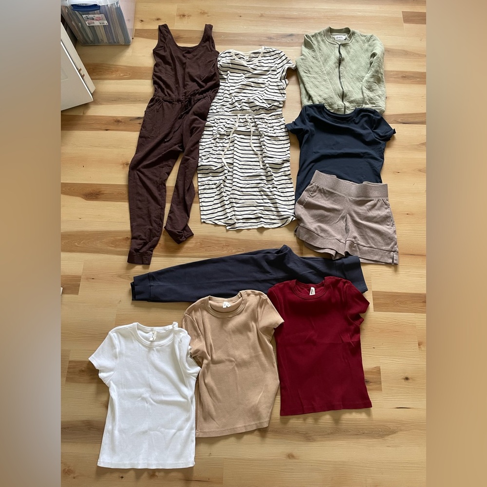 Pact Organic cotton 9 pc lot xs-small excelllent new